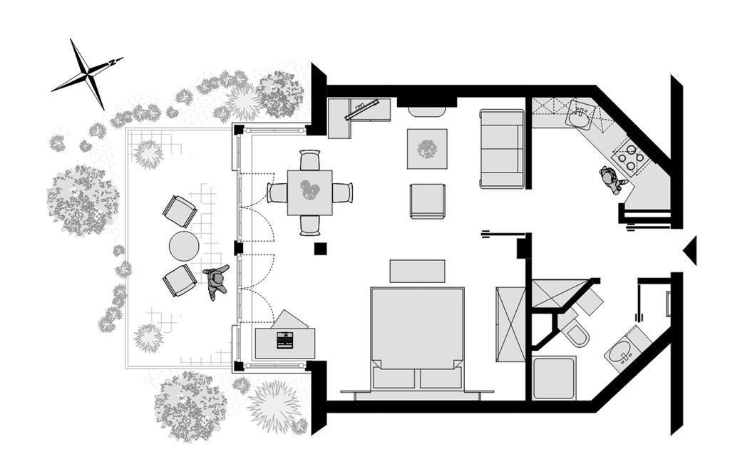 Atelier-Appartement Ambienta Im Zentrum Von ビンツ エクステリア 写真